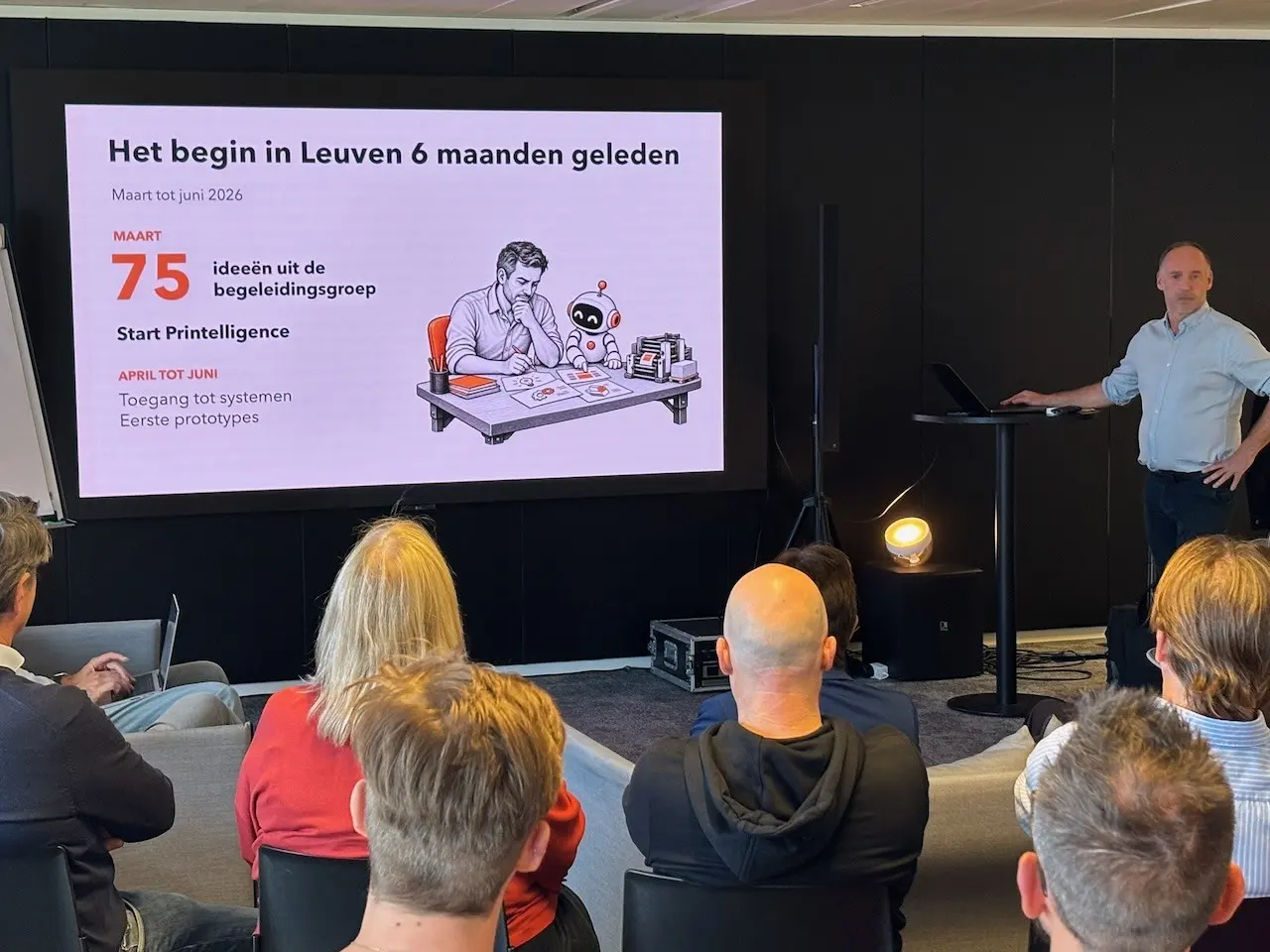 De projectpresentatie op de begeleidingsgroep van 24 september in Hasselt